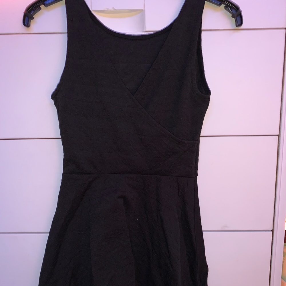 Plain black dress